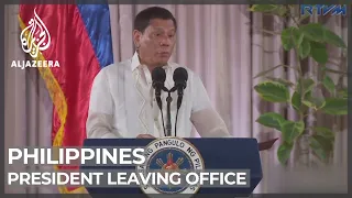 Philippines marks Duterte's final day as president