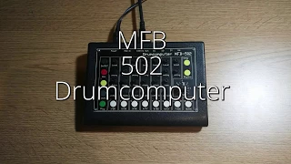 Mfb 502 Drumcomputer Drum Machine Demo (HD)