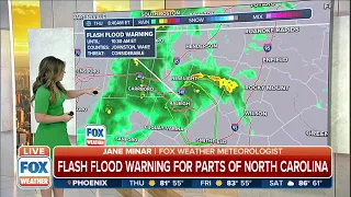 Considerable Flash Flood Warning In Effect For Parts Of North Carolina