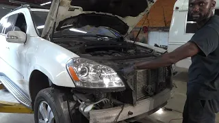 Radiator Replacement On A 2008 Mercedes GL320,  Front Bumper Removal On A Mercedes GL320