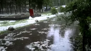 Наводнение в Питере 2015 07 17 Лужская ул.