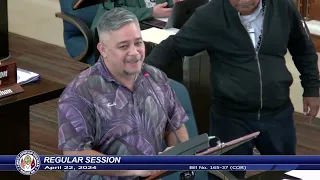 37th Guam Legislature Regular Session - April 22, 2024 PM