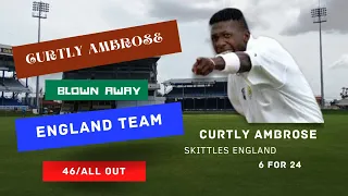 #West Indies won the match #how #Curtly Ambrose|#Destroyed #England Batting line #England 46 all out