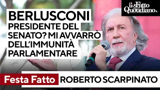 Scarpinato: "Berlusconi presidente del Senato? Mi avvarrò dell'immunità parlamentare..."