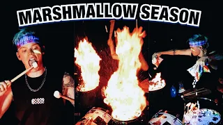 ROASTED MARSHMALLOWS ON MY DRUMS😳😋 [Song: Come & Go • Marshmello & Juice Wrld]