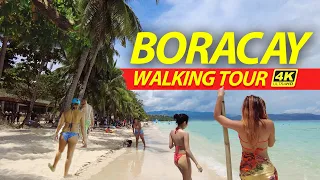 Boracay Beach Walking Tour | Station 1 to 3 | 4K HDR 60FPS