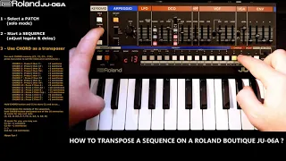 [Tuto] Roland JU-06A : How to transpose a sequence ?