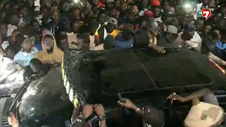 Urgent - l'arrivée du convoi de Ousmane SONKO à la Cité Keur Gorgui