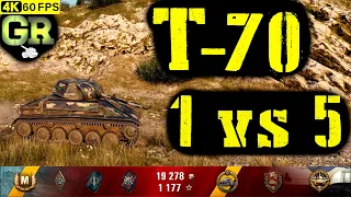 World of Tanks T-70 Replay - 5 Kills 1.5K DMG(Patch 1.4.0)