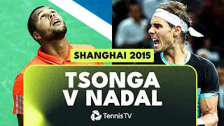 Jo-Wilfried Tsonga vs Rafael Nadal ROLLERCOASTER Match! 🍿 | Shanghai 2015 Extended Highlights