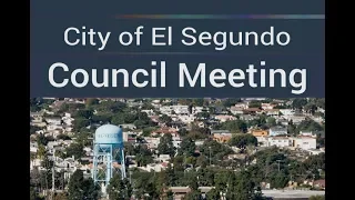 City of El Segundo City Council Meeting - Tuesday, September 4, 2018