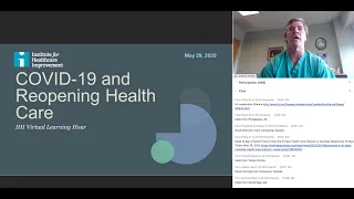 IHI Virtual Learning Hour Special Series: COVID-19 and Reopening Health Care