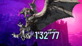 【MH:Rise Sunbreak】 MR4★ Rathalos 1'32"77 SnS Solo | リオレウス 片手剣ソロ ( MR 4★ 朽ちたる城に、王は眠る )