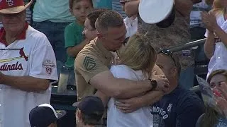 Marine surprises wife at Padres game