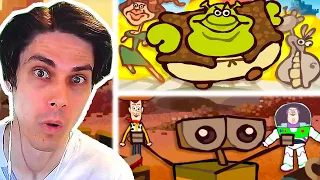 ШРЕК И ВАЛЛИ - УГАРНЫЕ ПАРОДИИ ! - The Ultimate “Shrek” Recap Cartoon [“WALL-E” Recap Cartoon]