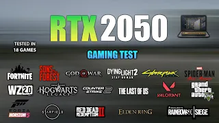 RTX 2050 : Test in 18 Games - RTX 2050 laptop Gaming test