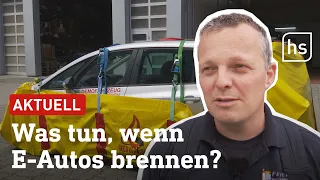 E-Auto-Brand auf Frachter: Feuerwehrmann erfindet spezielle Löschtechnik | hessenschau