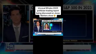 Unusual Whales' 2023 politician trading report is being discussed on Jesse Waters.