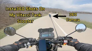 Insta360 Shots On My Vitacci Tank Scooter