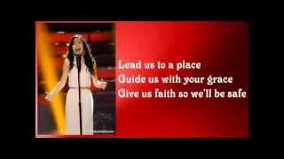 Jessica Sanchez - The Prayer with Lyrics