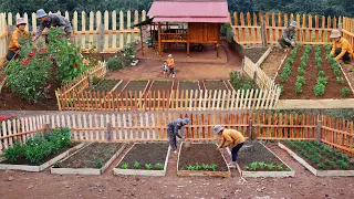 TIMELAPSE: START TO FINISH Build a wooden house, beautify the farm | Daily life and Farm