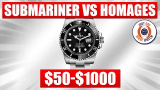 Rolex Submariner vs Homages $50 - $1000