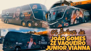 Conheça os Ônibus dos cantores: ZÉ VAQUEIRO, JOÃO GOMES e JUNIOR VIANNA