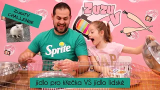 ZuzuTV Family Challenge - Jídlo pro křečka 🐹 VS lidské jídlo 😁