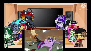 Mlp next gen reacts to twilight v.s Tirek (part 5, Lazy)