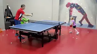 настольный теннис,  дети 4 года.  Table tennis kids. 4 years БКМ