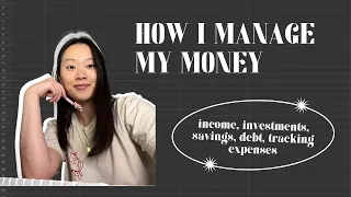 HOW I MANAGE MY MONEY | budgeting for beginners, debt, investments, savings, income