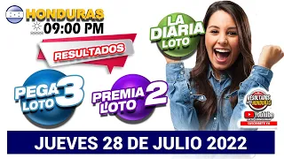 Sorteo 09 PM Loto Honduras, La Diaria, Pega 3, Premia 2, JUEVES 28 DE JULIO 2022 |✅🥇🔥💰