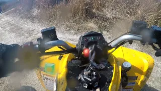 new can-am ds250 muddy off-roading time with the boissssss!!!!!