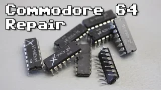 C64 Black Screen Repair (MT RAM Chips)