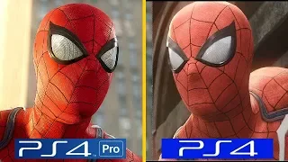 Spider - Man (2018) Exclusive | PS4 Pro VS PS4 | Graphics Comparison