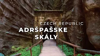 Adršpašske Skály, Czechia | Skalne Miasto w Czechach | 4k