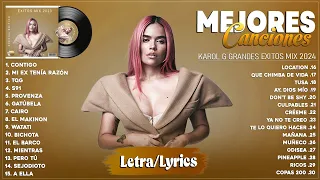 Karol G 2024 (Letra) - Mejores Canciones de Karol G - Grandes Éxitos De Karol G - Mix Reggaeton 2024