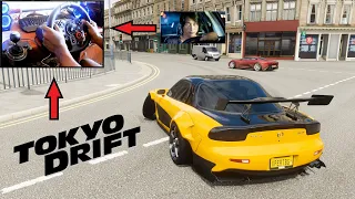 If Han from Tokyo Drift played 1997 mazda rx 7 | Forza Horizon 4 | Logitech g29 gameplay