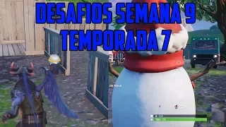 COMO RESOLVER DESAFIOS SEMANA 9 TEMPORADA 7 - Fortnite Battle Royale