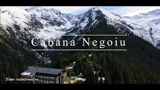 Traseu Cabana Negoiu (1550 m) și Cascada Șerbota - Munții Făgăraș - video dronă 4K