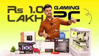 Rs 1 Lakh WHITE Gaming PC Build | Intel Core i5-13400F & RTX 4060 Ti 🔥