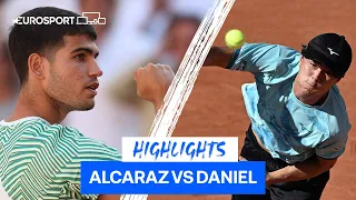 Alcaraz Continues Quest For Roland-Garros Crown After Defeating Daniel | Eurosport Tennis