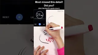 100% of People Missed THIS Detail in This Video #shorts #artshorts #funart #speeddrawing