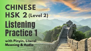 HSK 2 Listening Practice 1 | HSK Level 2 Chinese Listening and Speaking Practice