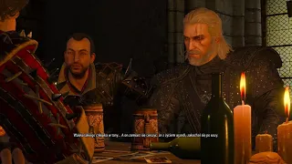 Rzadka kwestia. Geralt informuje swoich towarzyszy że zerwał z Yennefer