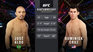 Jose aldo Vs Dominick cruz - UFC 4 Full Fight