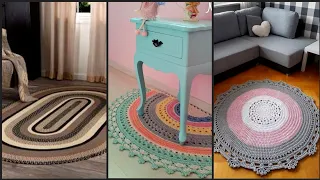 Latest High demanding beautiful crochet floor rug mate designs