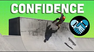 BUILDING CONFIDENCE for skateboarding: Safety Drills, Panic Control, How to Bail, Foot position