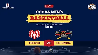 Fresno City vs Columbia College Men's Basketball LIVE 1/25/23