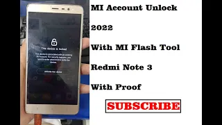 2023 |Redmi Note 3 Mi Account Removed |EDL Point With MI Flash Tool | For Free 100%|Works 1000%|Free